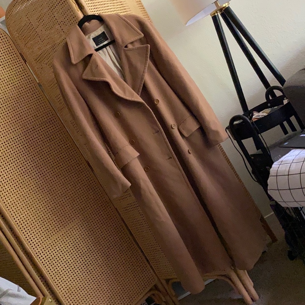 Tan Wool coat Long